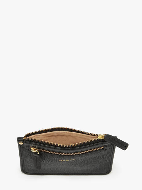 Portemonnee Leder Nat et nin Zwart vintage ELISE ander zicht 1